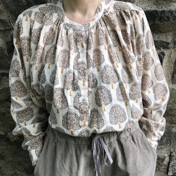 Matta Tops - Matta Bheeti Treetop Top Size Medium in Gold